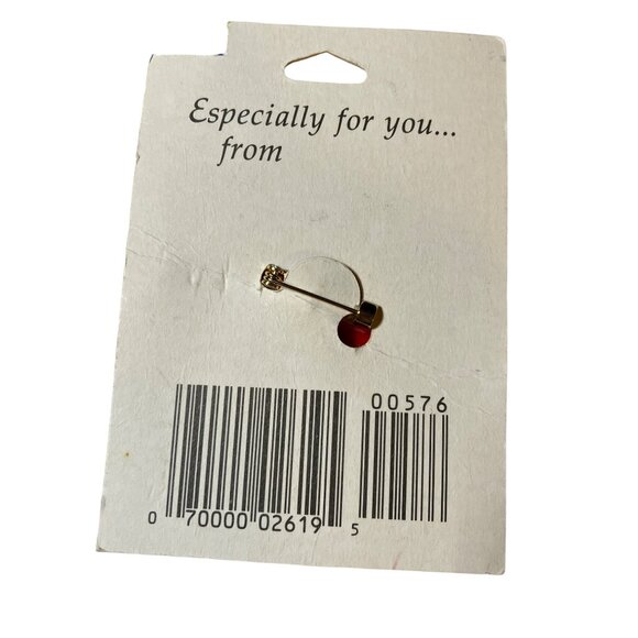 Hallmark Heartful of Happy wWshes heart pin RED HEART VALENTINE Lapel Pin - Picture 6 of 7